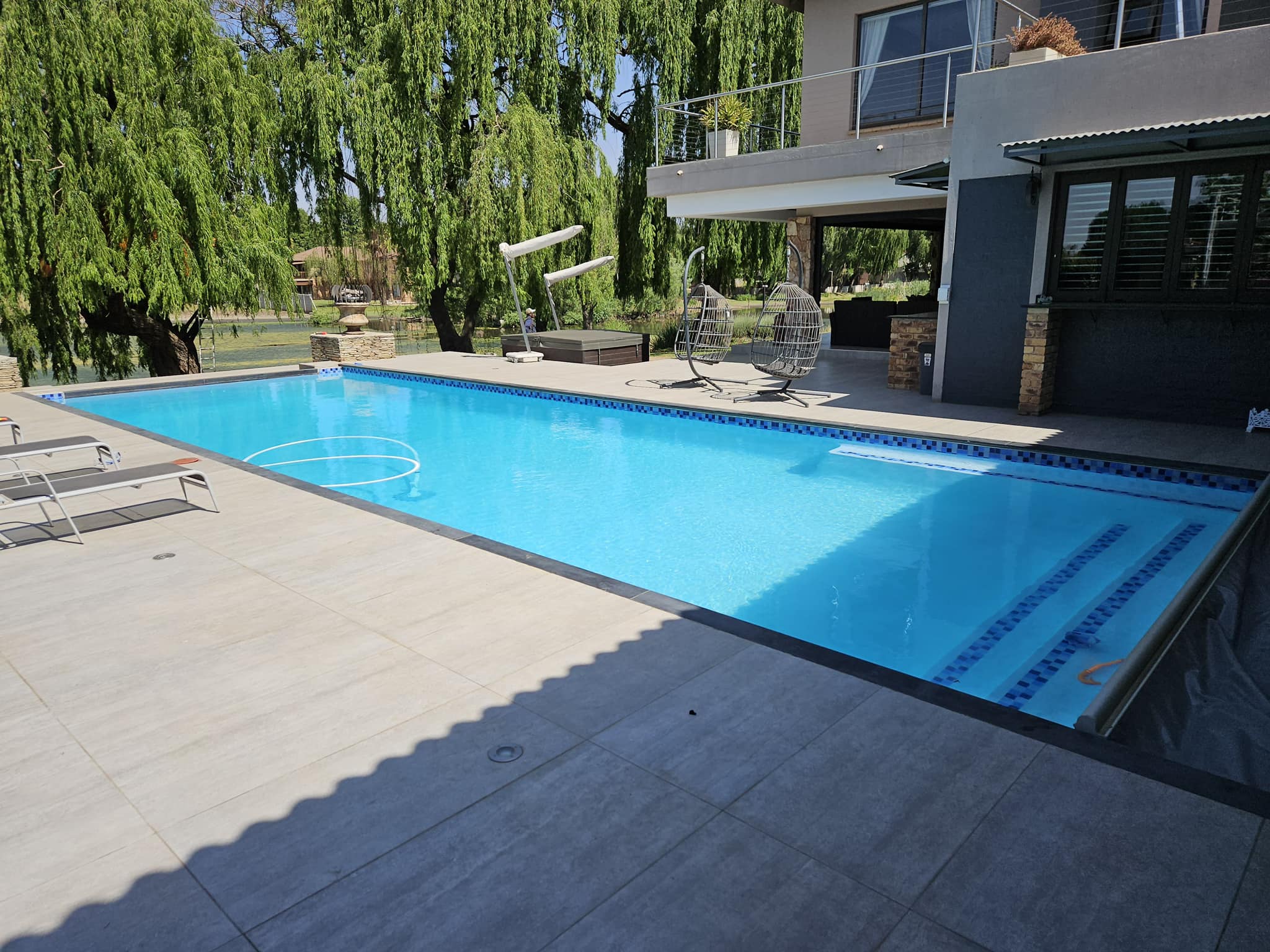 Modern pool with contemporary design